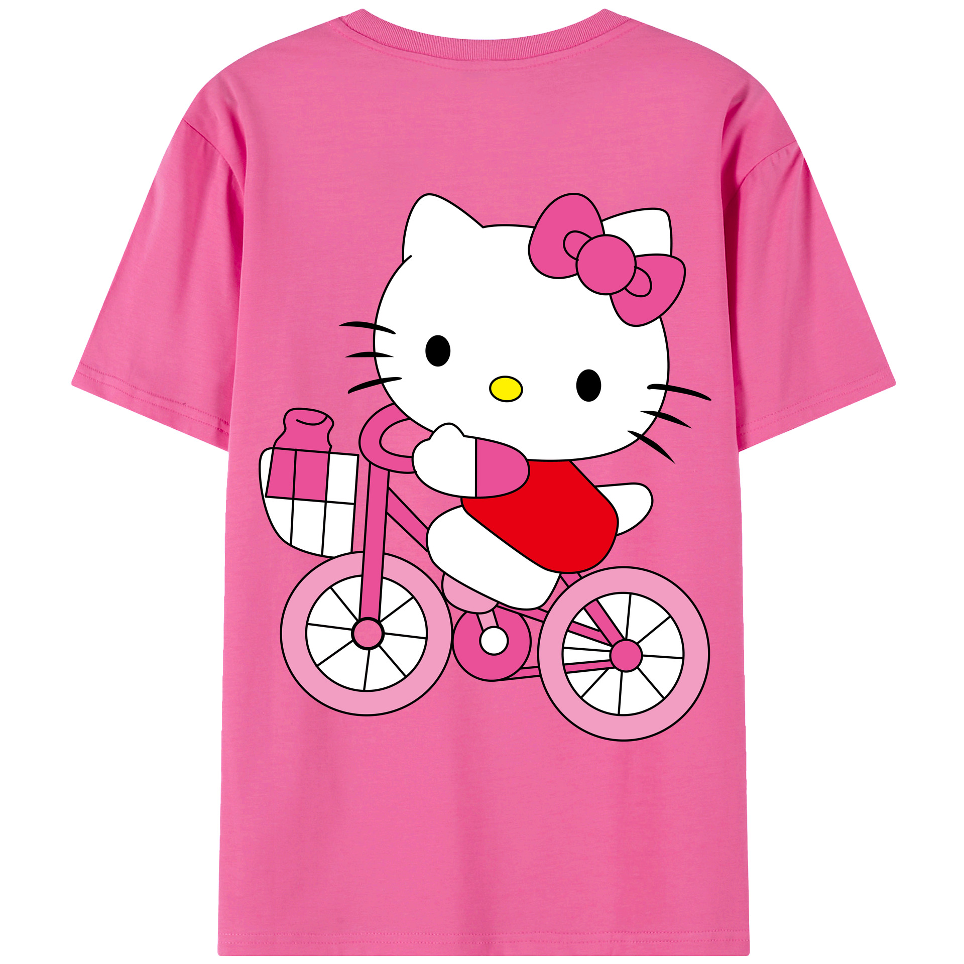 （画像用） Hello Kitty ハローキティ レディース半袖Tシャツ(バックプリント)